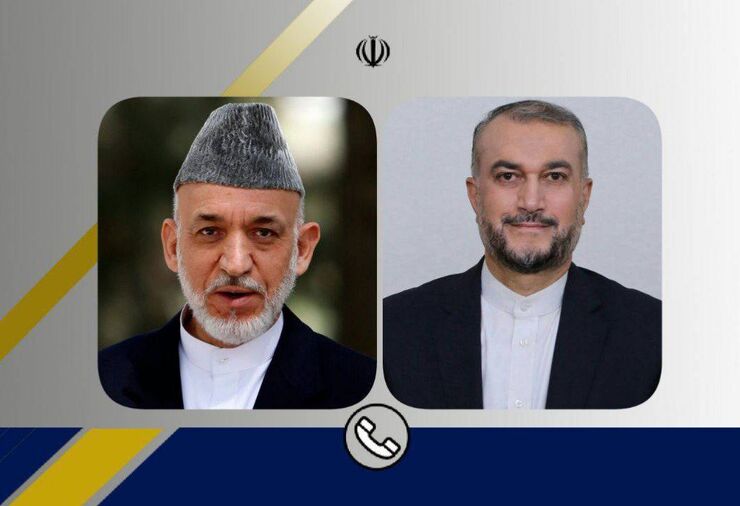 تماس تلفنی امیرعبداللهیان و حامد کرزی | رئیس جمهور سابق افغانستان عید فطر را تبریک گفت