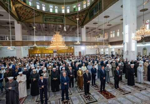 سوء قصد به بشار اسد در نماز عید فطر