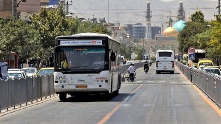 سرویس‌دهی صلواتی اتوبوس‌ها در مشهد در شب بیست و یکم