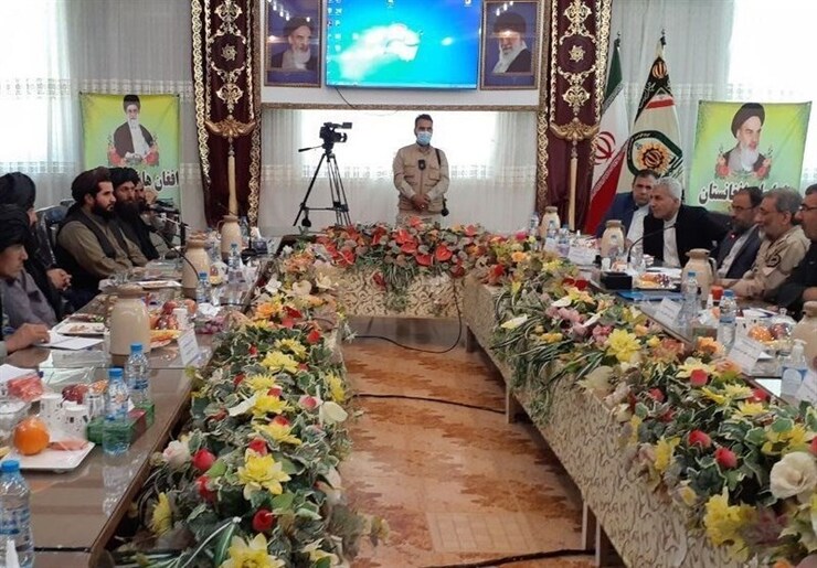 نشست جانشین فرمانده انتظامی با هیئت افغانستانی‌| مرزبانان ارشد مرزی بین دو کشور معرفی شدند