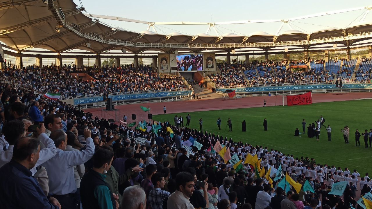 اجتماع عظیم به وقت قدس ۲ در مشهد برگزار شد + عکس و فیلم