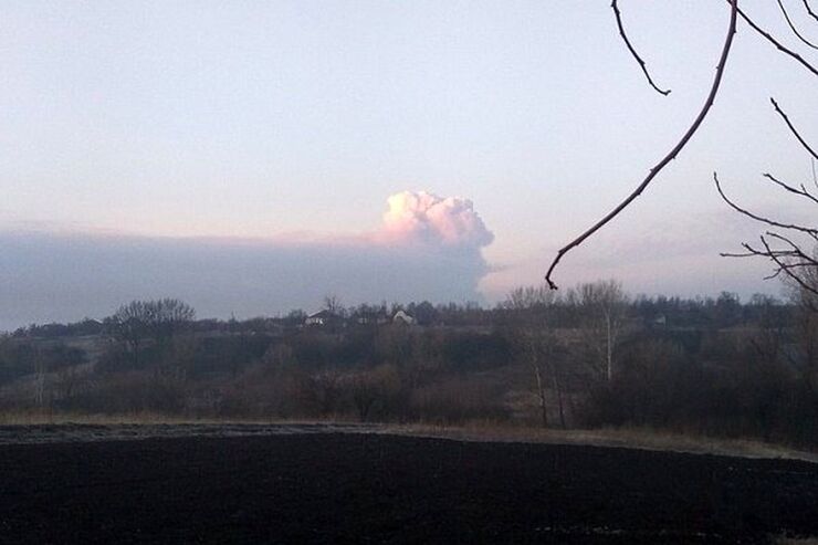 انفجار مهیب نزدیک کارخانه شیمیایی در دونتسک