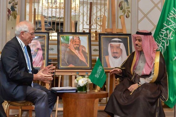 گفت‌وگوی وزیر خارجه عربستان و بورل با محوریت مذاکرات هسته‌ای