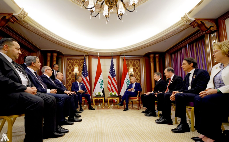دیدار رئیس‌جمهور آمریکا و نخست‌وزیر عراق| بایدن: از گفتگو‌های ایران و عربستان استقبال می‌کنیم