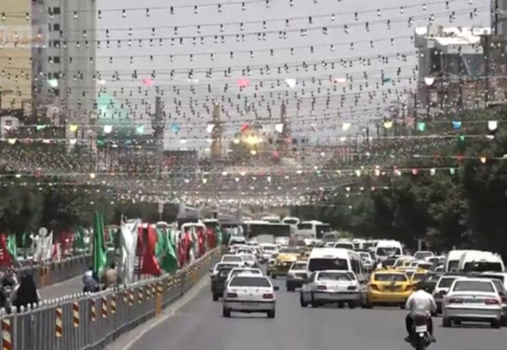 ویدئو | آذین بندی مشهدالرضا(ع) در آستانه عید غدیر