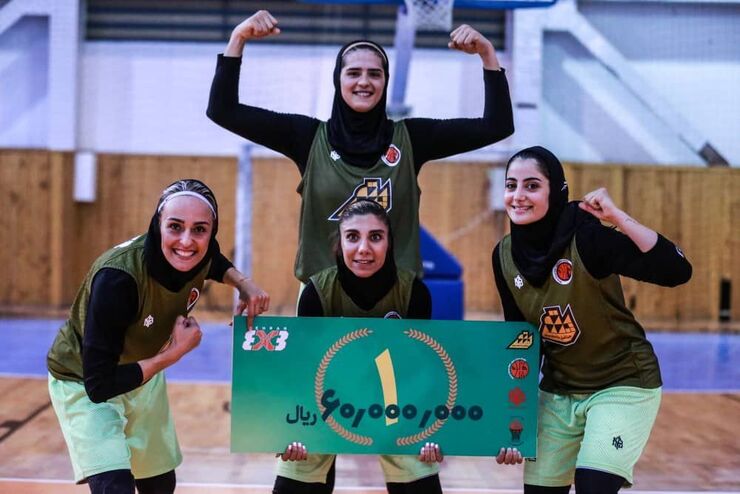 بهنور، قهرمان بسکتبال ۳ نفره زنان تهران |شهریاری امتیازآورترین بازیکن
