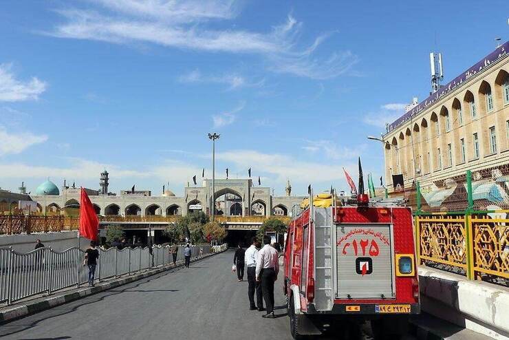 استقرار ۲۸۰ آتش‌نشان در خیابان‌های منتهی به حرم مطهر در تاسوعا و عاشورای حسینی