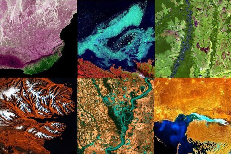 تصاویر ماهواره‌ای که به آثار هنری شباهت دارند