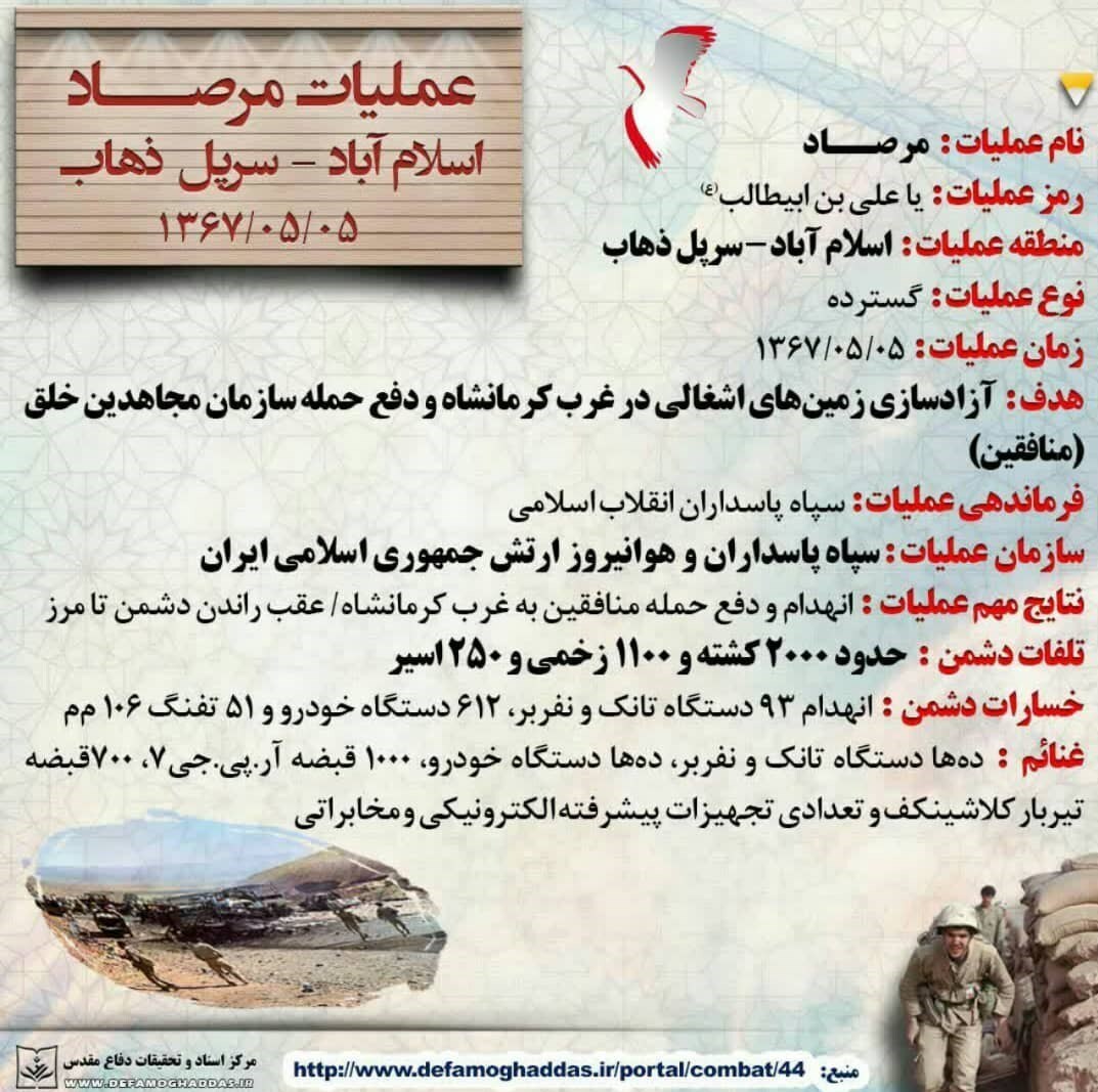 اینفوگرافی عملیات مرصاد
