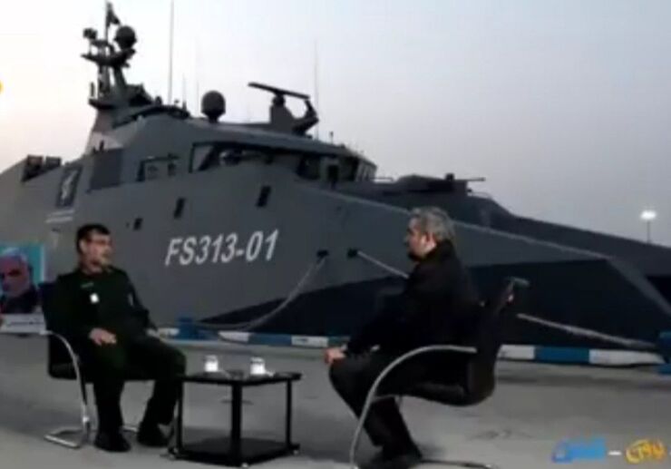 ویدئو | بدون تعارف با فرمانده نیروی دریایی سپاه در کنار ناو شهید سلیمانی