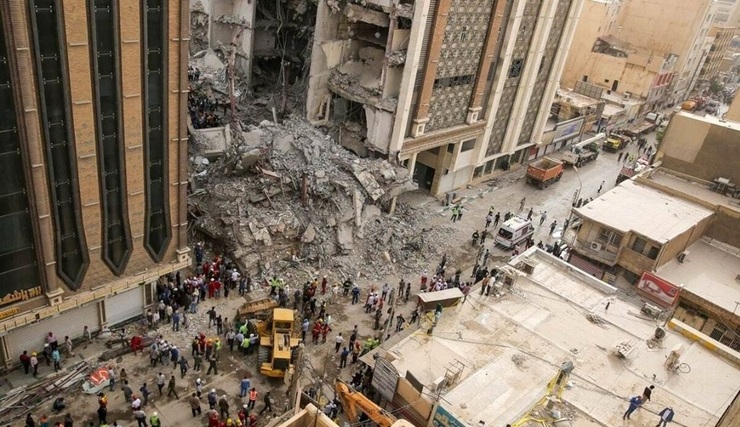 ویدئو | ساختمان متروپل دوباره فرو ریخت (۲۳ شهریور ۱۴۰۱)