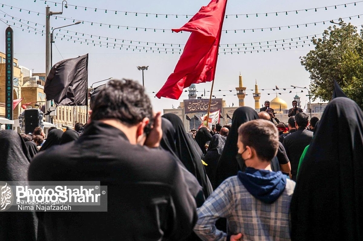پیاده‌روی جاماندگان اربعین حسینی در مشهد برگزار شد + ویدئو