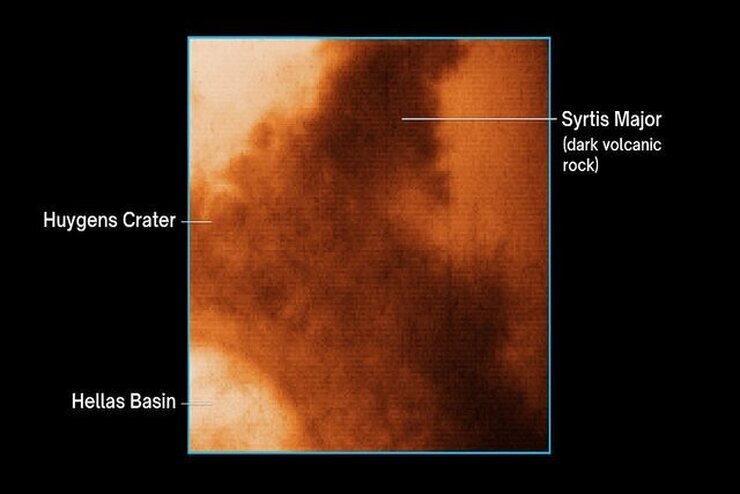تصاویری که جیمز وب برای نخستین بار از مریخ ثبت کرد