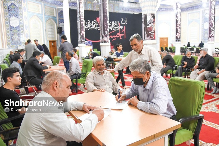 گزارشی از میز خدمت دولت در مسجد امام محمد باقر (ع) مشهد