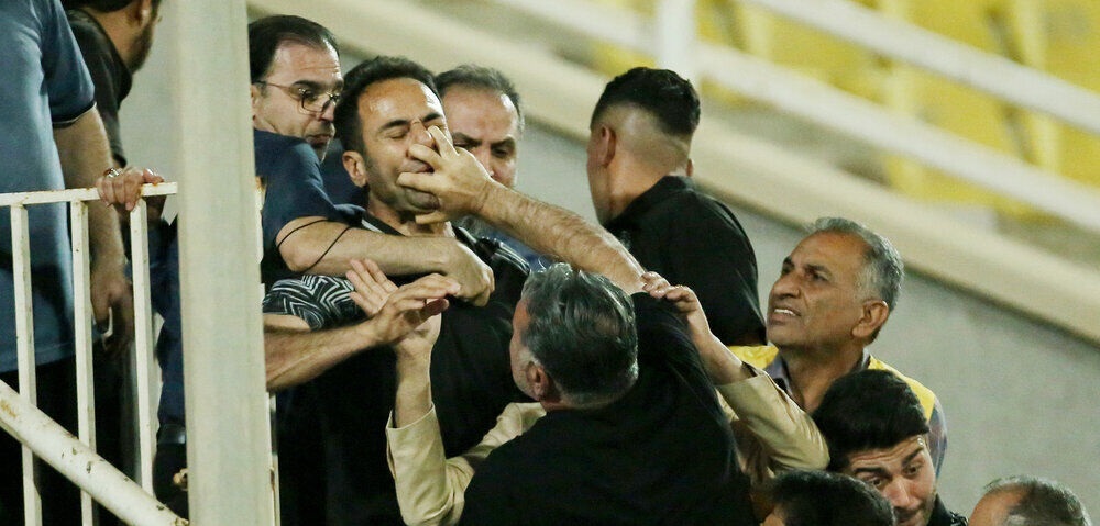 زشت ترین صحنه فکری در فوتبال ایران+عکس
