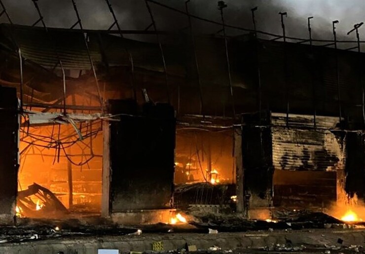ویدئو| آتش‌زدن ساختمان هلال احمر استان کرمان توسط اغتشاشگران