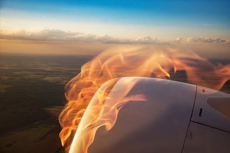ویدئو | آتش سوزی هواپیمای مسافربری در آسمان برزیل
