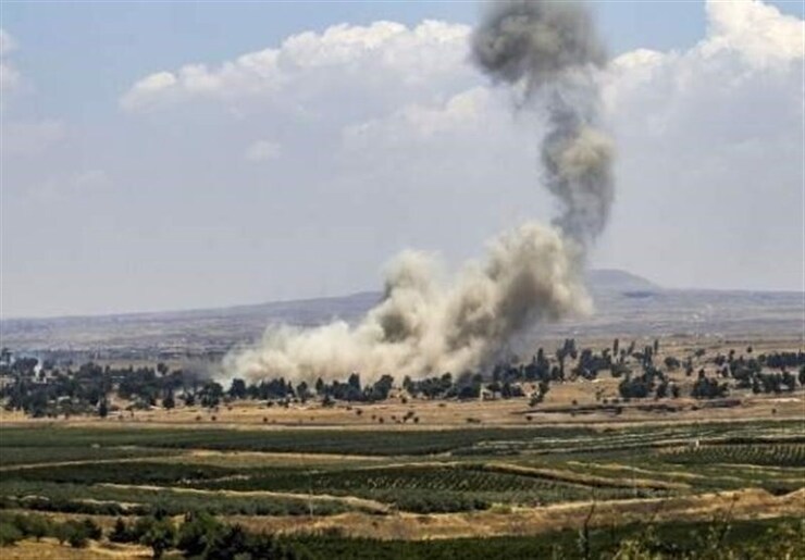 حمله موشکی به پایگاه نظامیان آمریکایی در میدان نفتی العمر سوریه