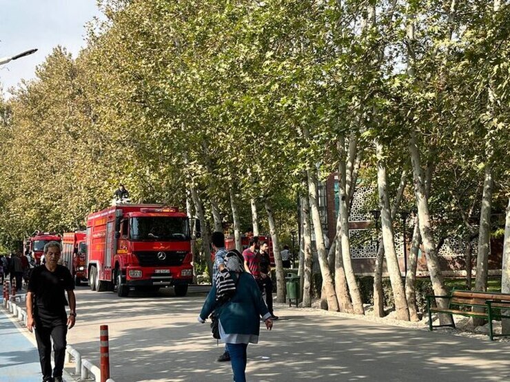 آتش سوزی در نمازخانه پارک ملت مشهد