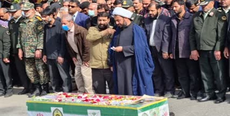 پیکر شهید «رسول حسینی» در زرند برگزار شد + فیلم و عکس