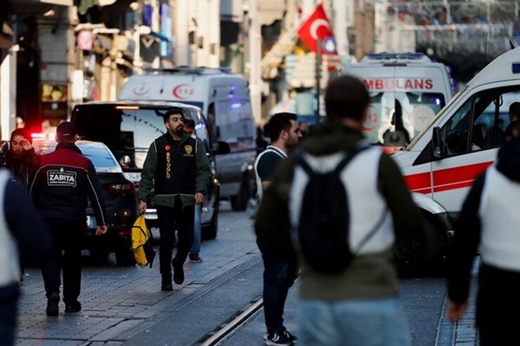 ویدئو| تصاویر دوربین مداربسته از لحظه انفجار در مرکز استانبول