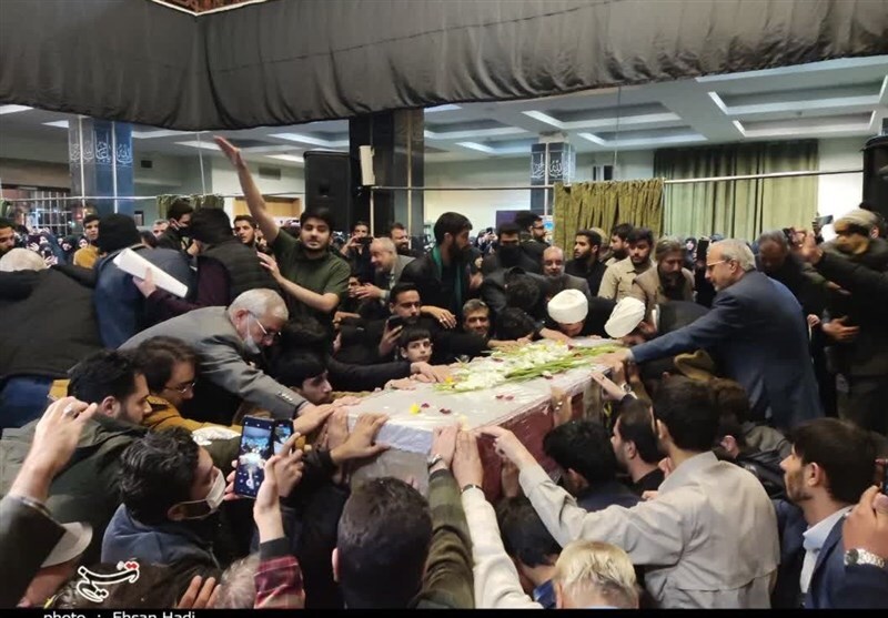 مراسم وداع با شهدای امنیت در جوار شهدای دانشگاه آزاد مشهد+فیلم و عکس