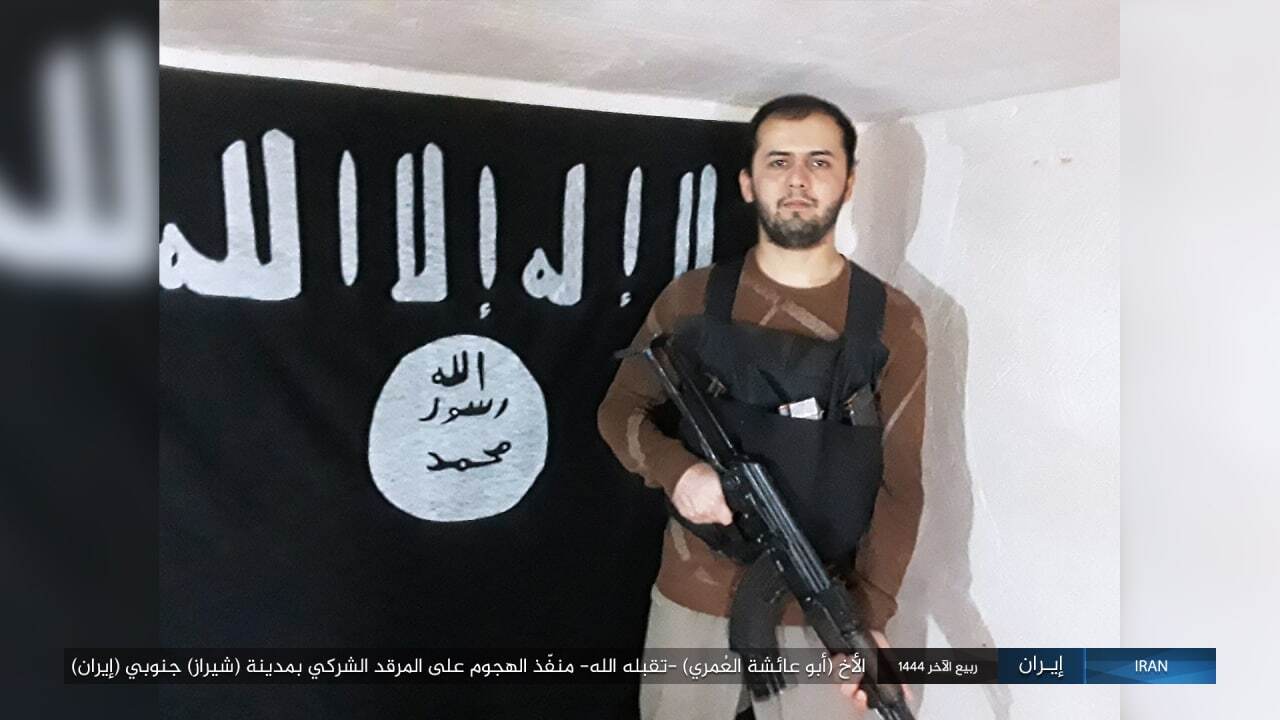 تصاویر عامل حمله تروریستی به شاهچراغ توسط داعش منتشر شد + عکس