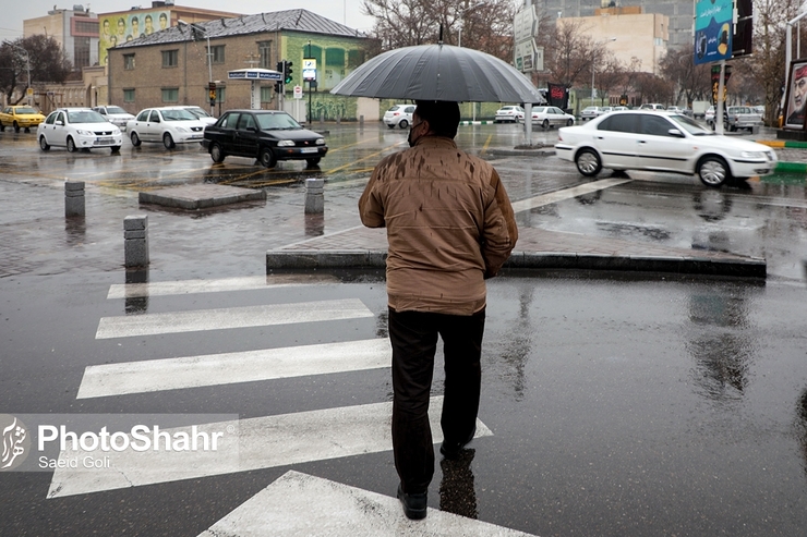 بارش‌ باران در خراسان رضوی (٨ آبان‌ماه ١۴٠١)