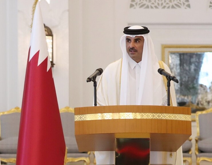 امیر قطر در حاشیه دیدار با وزیر خارجه آمریکا: دیپلماسی بهترین گزینه در قبال ایران است
