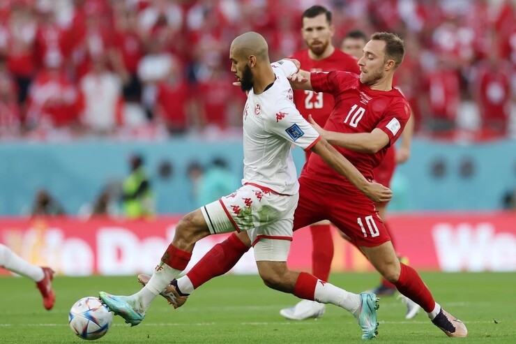 نتیجه و خلاصه بازی دانمارک و تونس در مرحله گروهی جام جهانی قطر | تساوی بی حاصل در روز درخشش دروازه‌بان ها