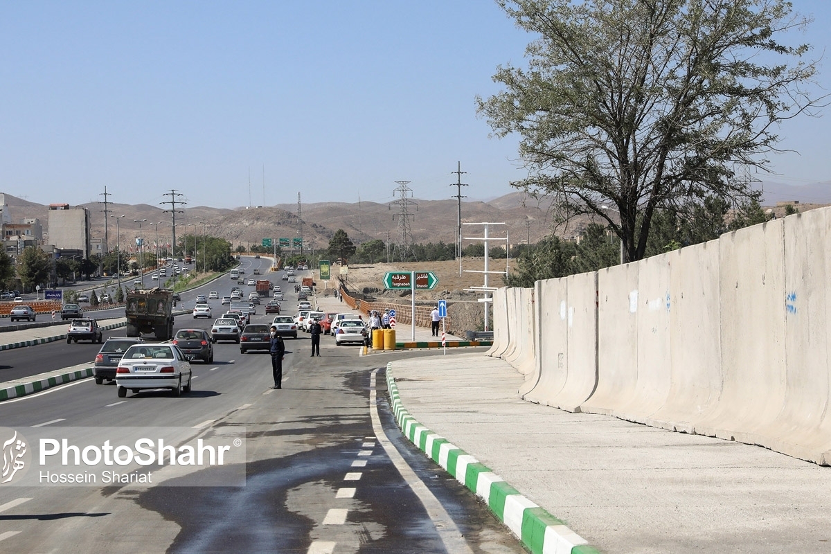 احتمال انسداد پل آزادگان مشهد به دلیل لغزندگی شدید