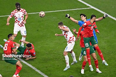 گزارش تصویری (۱) دیدار تیم های کرواسی و مراکش