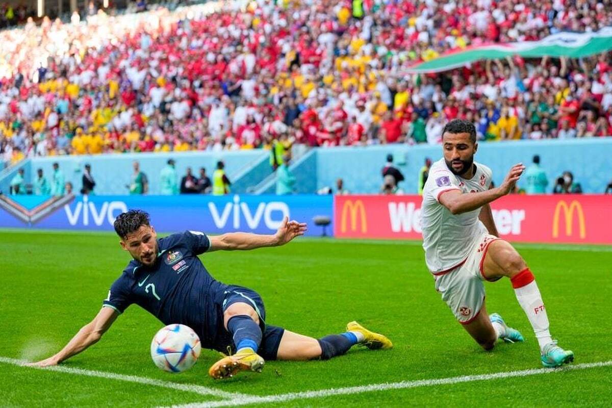 نتیجه و خلاصه دیدار تیم‌های استرالیا و تونس در مرحله گروهی جام جهانی قطر | بازگشت کانگرو‌ها به جام