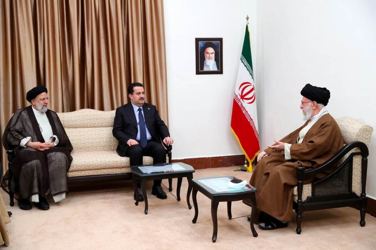 رهبر انقلاب: مقابل دشمنانِ پیشرفت عراق بایستید| نخست‌وزیر عراق: امنیت ایران و عراق از یکدیگر جدا نیست+ عکس