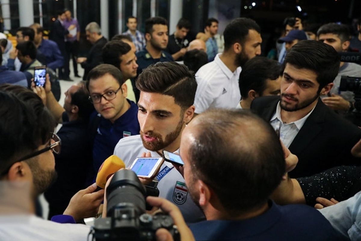 ویدئو | صحبت های بازیکنان تیم ملی در جمع خبرنگاران پس از بازگشت از جام جهانی قطر