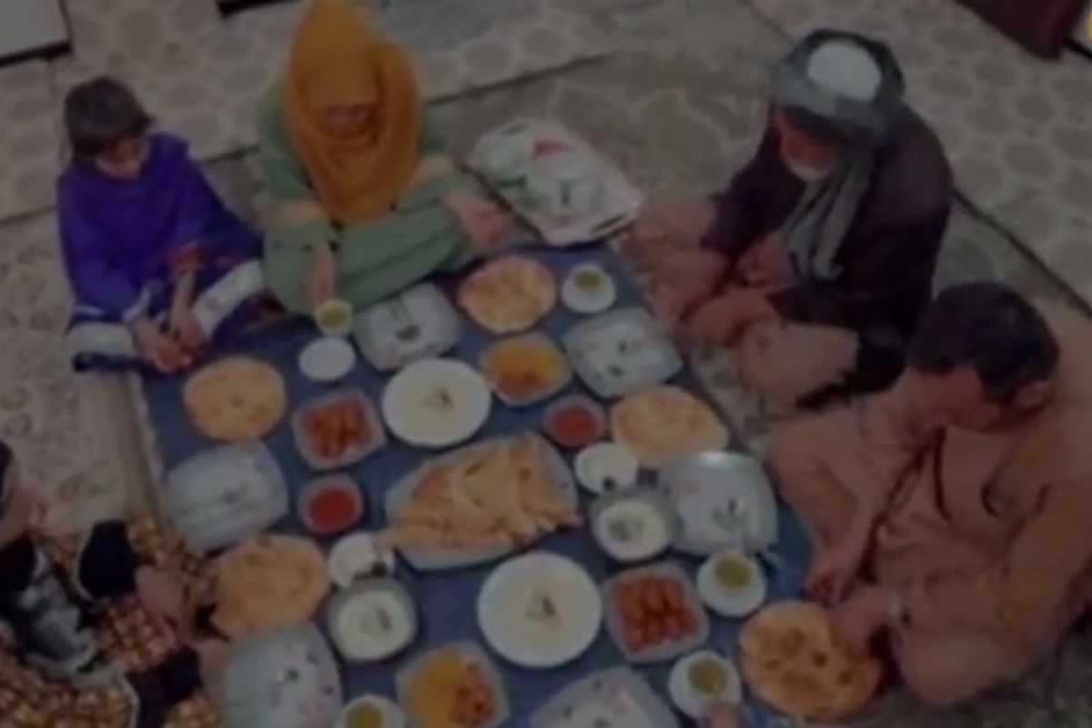 ویدئو | افطار مردم افغانستان به یاد مردم فلسطین