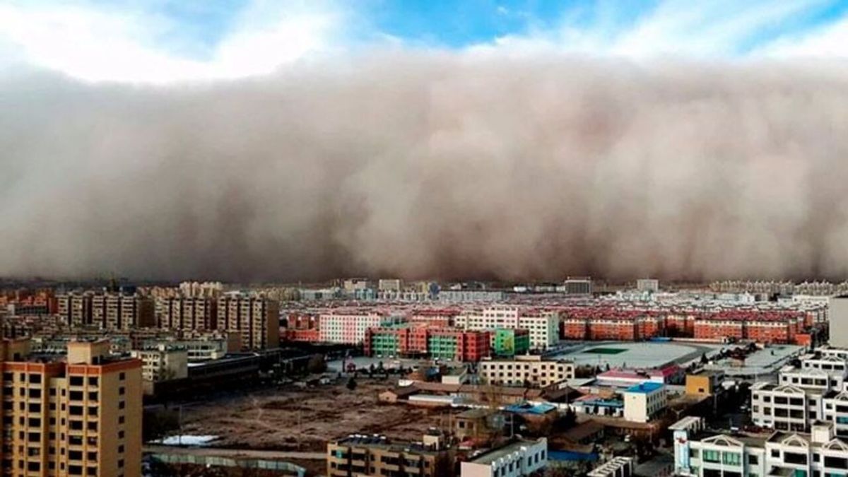 ویدئو| طوفان شن در چین
