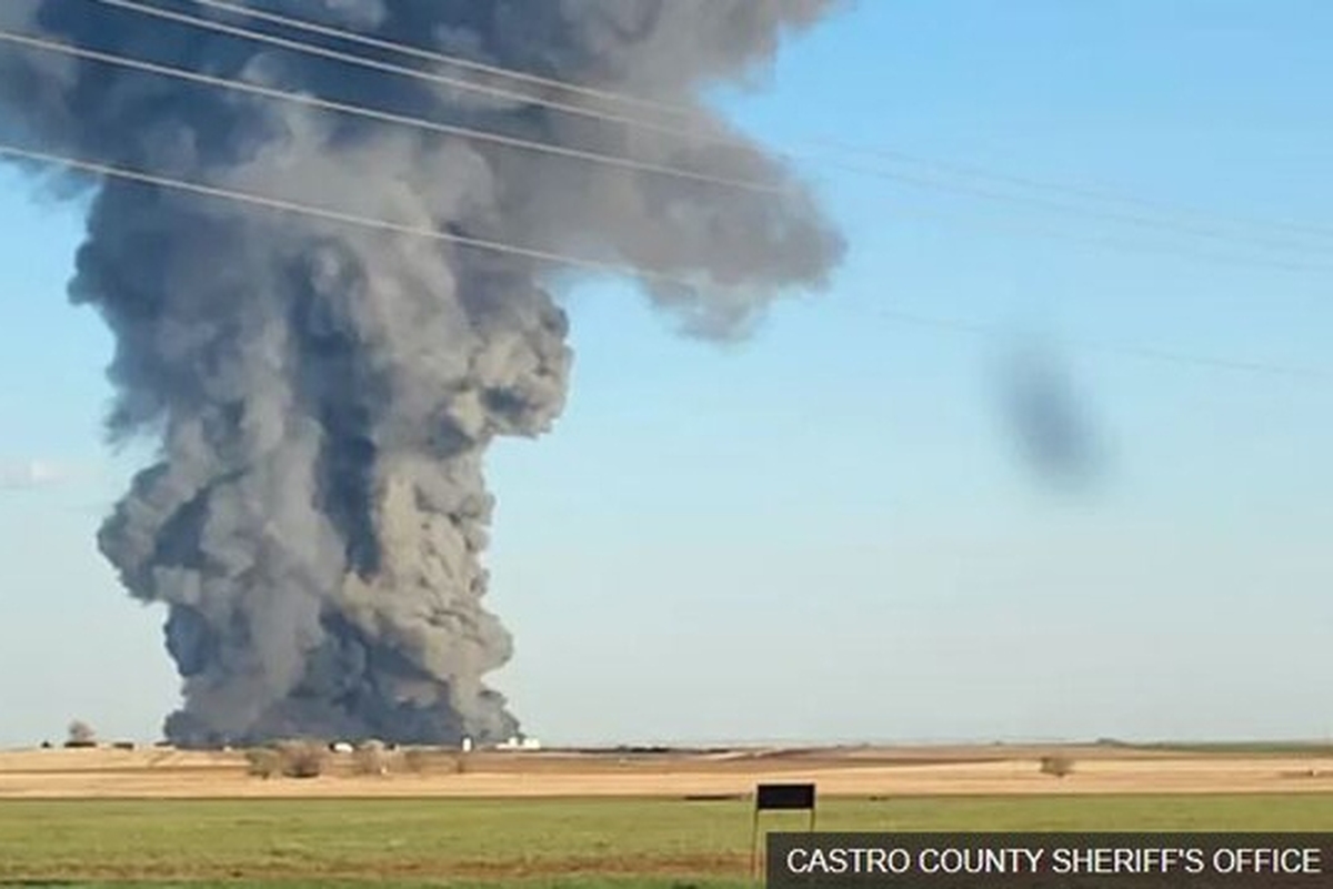هزاران راس گاو در انفجار مهیبِ یک دامداری در تگزاس تلف شدند