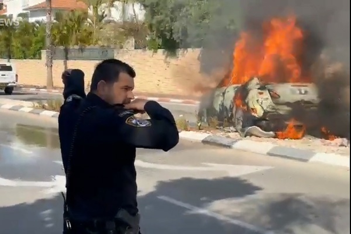 انفجار مشکوک یک خودرو در فلسطین اشغالی + فیلم