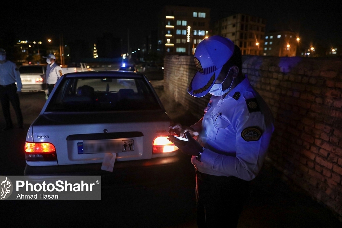 اعمال قانون هزار و ۸۵۳ فقره تخلفات حادثه‌ساز در مشهد | ۶۷ خودرو متوقف شد (۱۰ دی ۱۴۰۲)