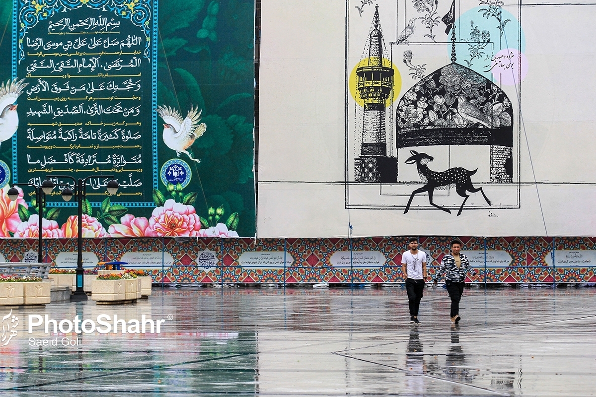 باران زمستانی هوای کلانشهر مشهد را پاک کرد (۱۷ دی ۱۴۰۲)
