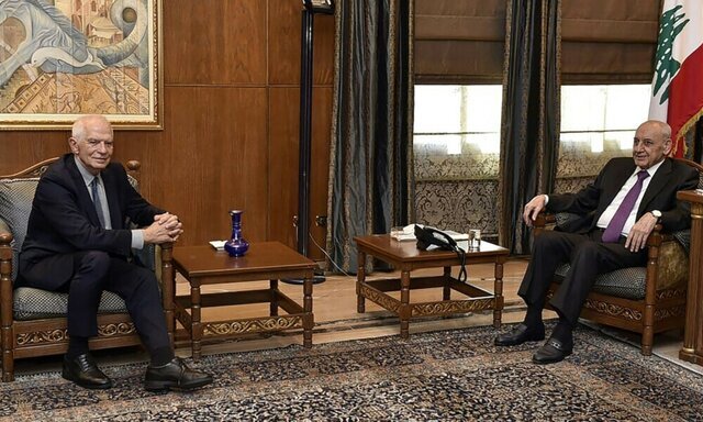 مسئول سیاست خارجی اتحادیه اروپا با مقامات لبنان و حزب‌الله دیدار کرد