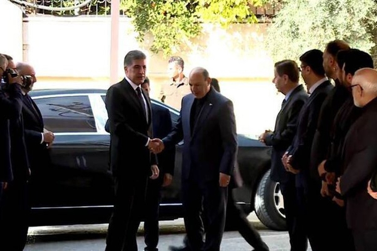 حضور رئیس اقلیم کردستان عراق در مراسم بزرگداشت شهدای کرمان