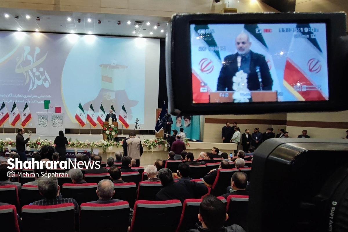 وزیر کشور در مشهد: رای مردم حق‌الناس است و با تمام قدرت از این حق پاسداری می‌کنیم | چشم دوست و دشمن به ۱۱ اسفند دوخته شده است + فیلم
