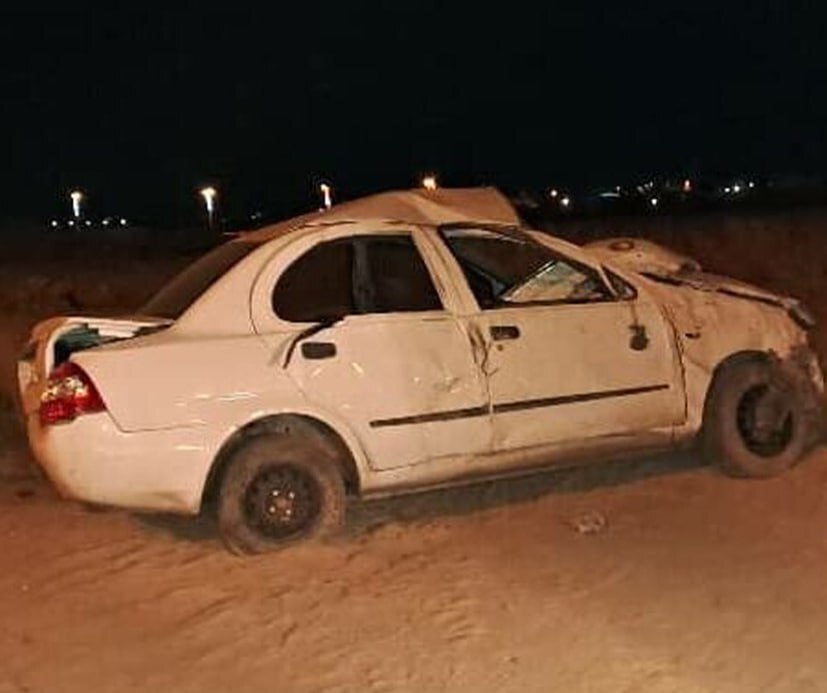 عکس خودروی ملیکا محمدی در تصادف امروز (یکشنبه ۳ دی ماه ۱۴۰۲)