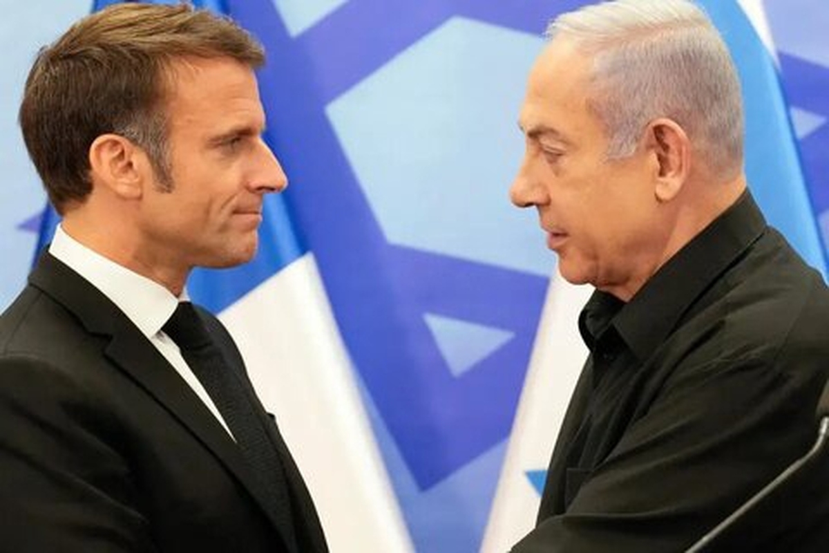 رئیس‌جمهور فرانسه در تماس با نتانیاهو خواستار برقراری آتش‌بس پایدار شد