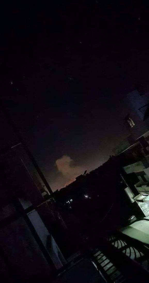 شنیده‌شدن صدای انفجار در آسمان سوریه + عکس (۱۸ بهمن ۱۴۰۲)