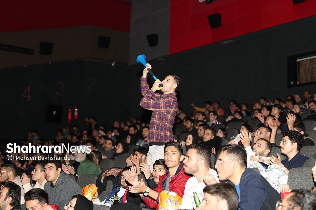 استقبال ۹۷۰۰ نفر از تماشای بازی‌های تیم ملی فوتبال در سینما‌های خراسان رضوی (۲۰ بهمن ۱۴۰۲)