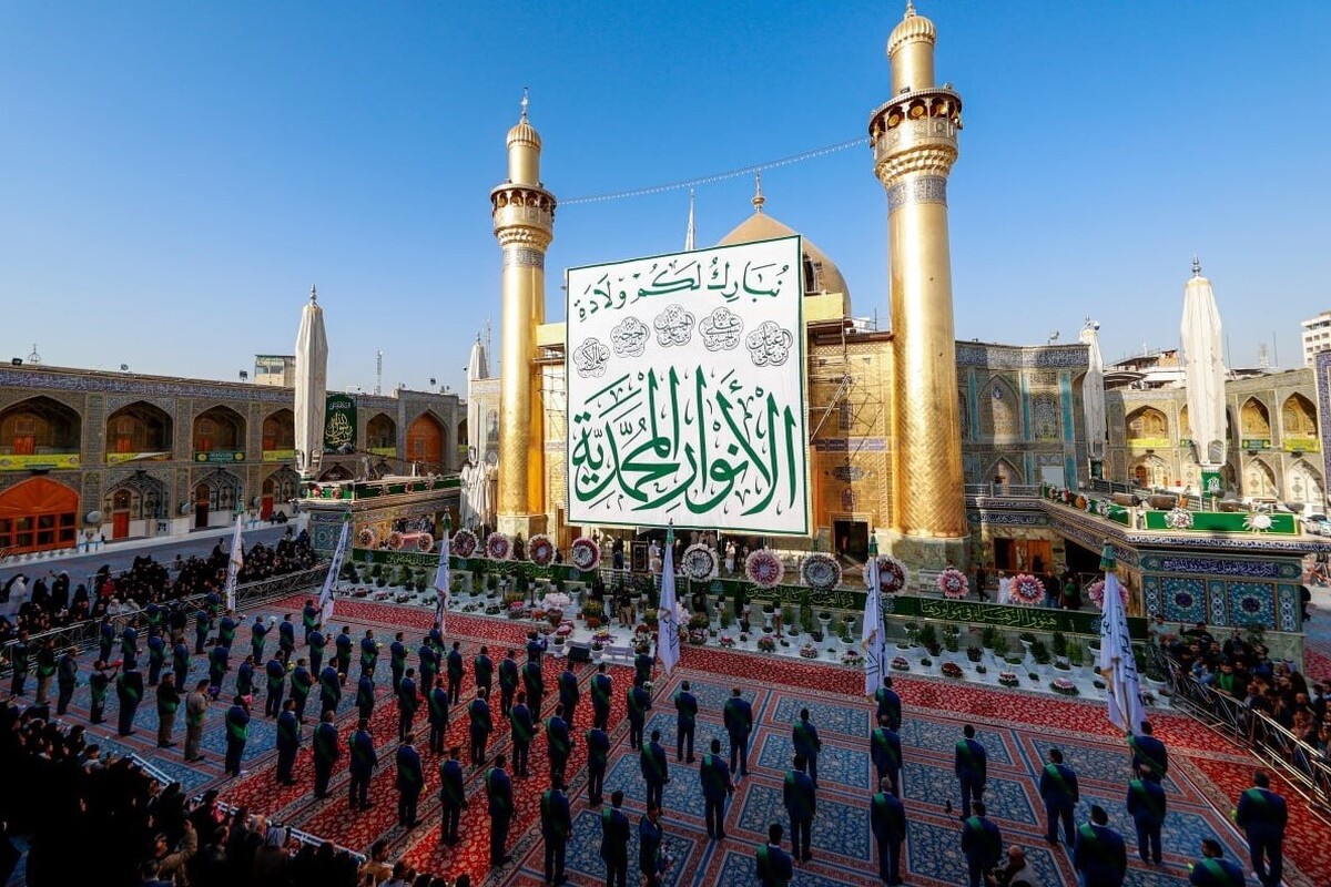 ویدئو| تزئین حرم مطهر حضرت علی(ع) به مناسبت اعیاد شعبانیه