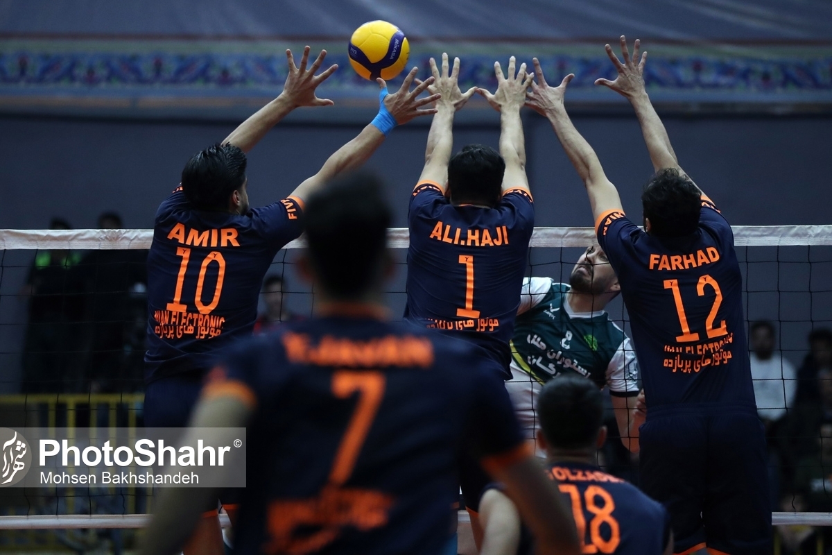 نتیجه بازی نیان الکترونیک مشهد و فولاد سیرجان در لیگ والیبال | مهران، جهنم نیان!